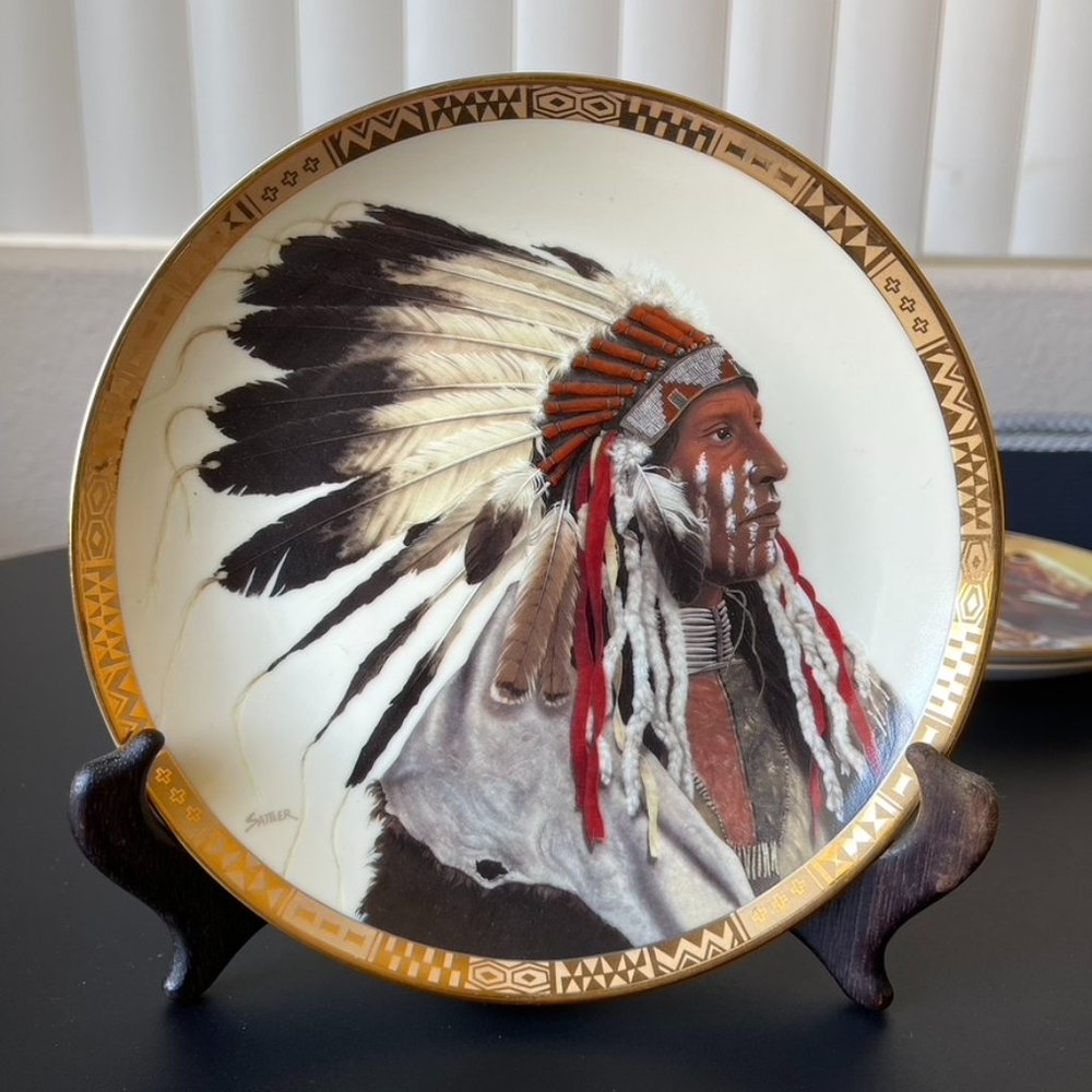 Vintage Franklin Mint American Indian Heritage Foundation Museum Collector Plate